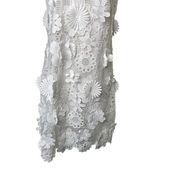 Tuckernuck | NEW Blanc White Guipure Lace Blythe Sleeveless Mini Dress Size M - Picture 5 of 10